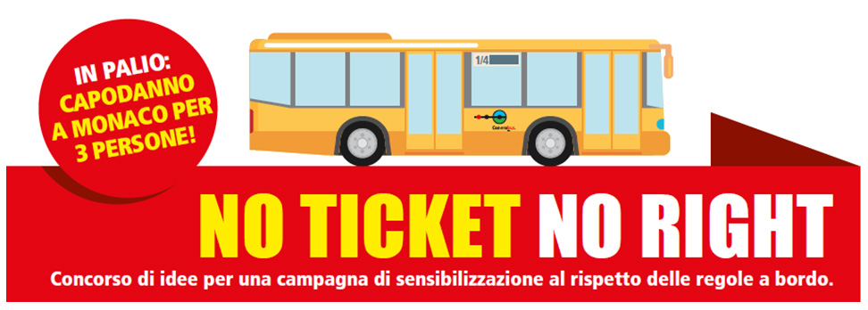 “No ticket no right”, concorso Conerobus
