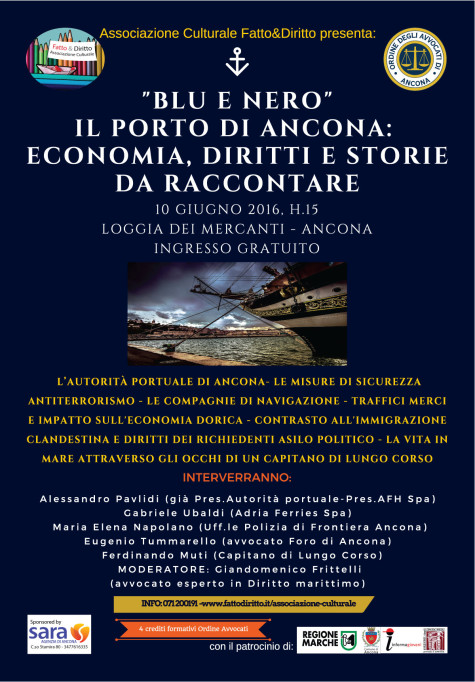“Blu e nero- Il Porto di Ancona: economia, diritti e storie da raccontare”